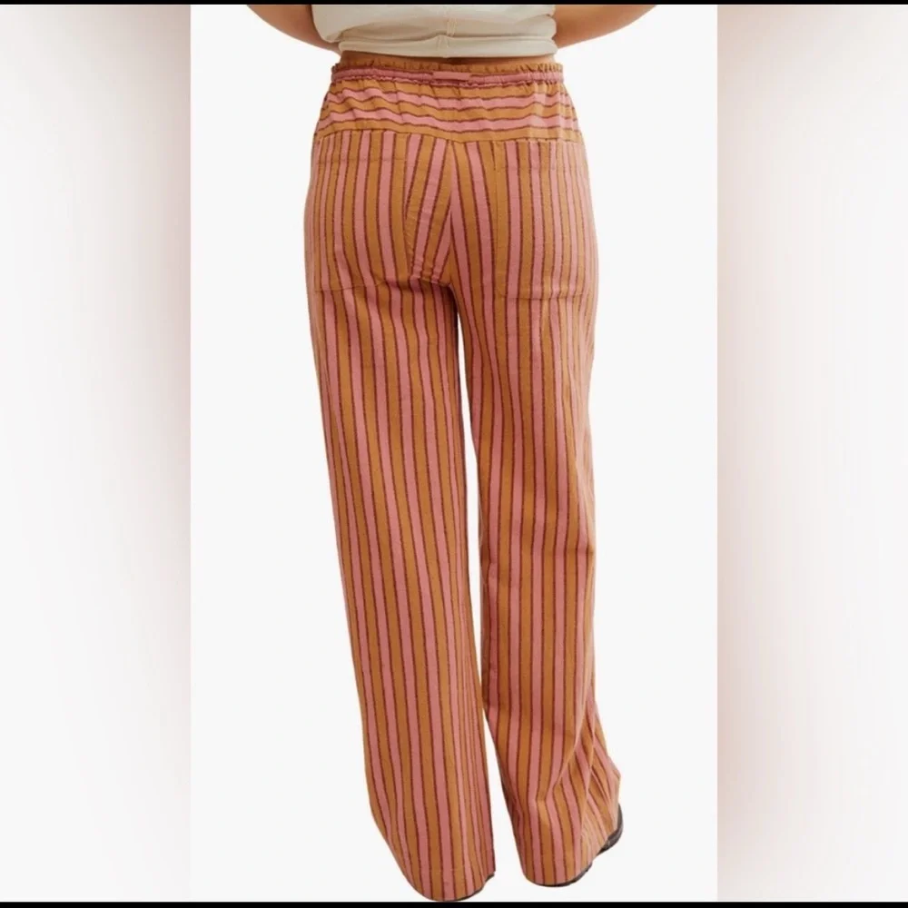 Free People Pink and Tan Hudson Canyon Pants - Size L - Picture 5 of 7